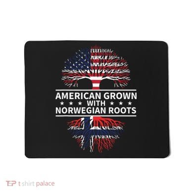 American Grown Norwegian Roots Gift Mousepad