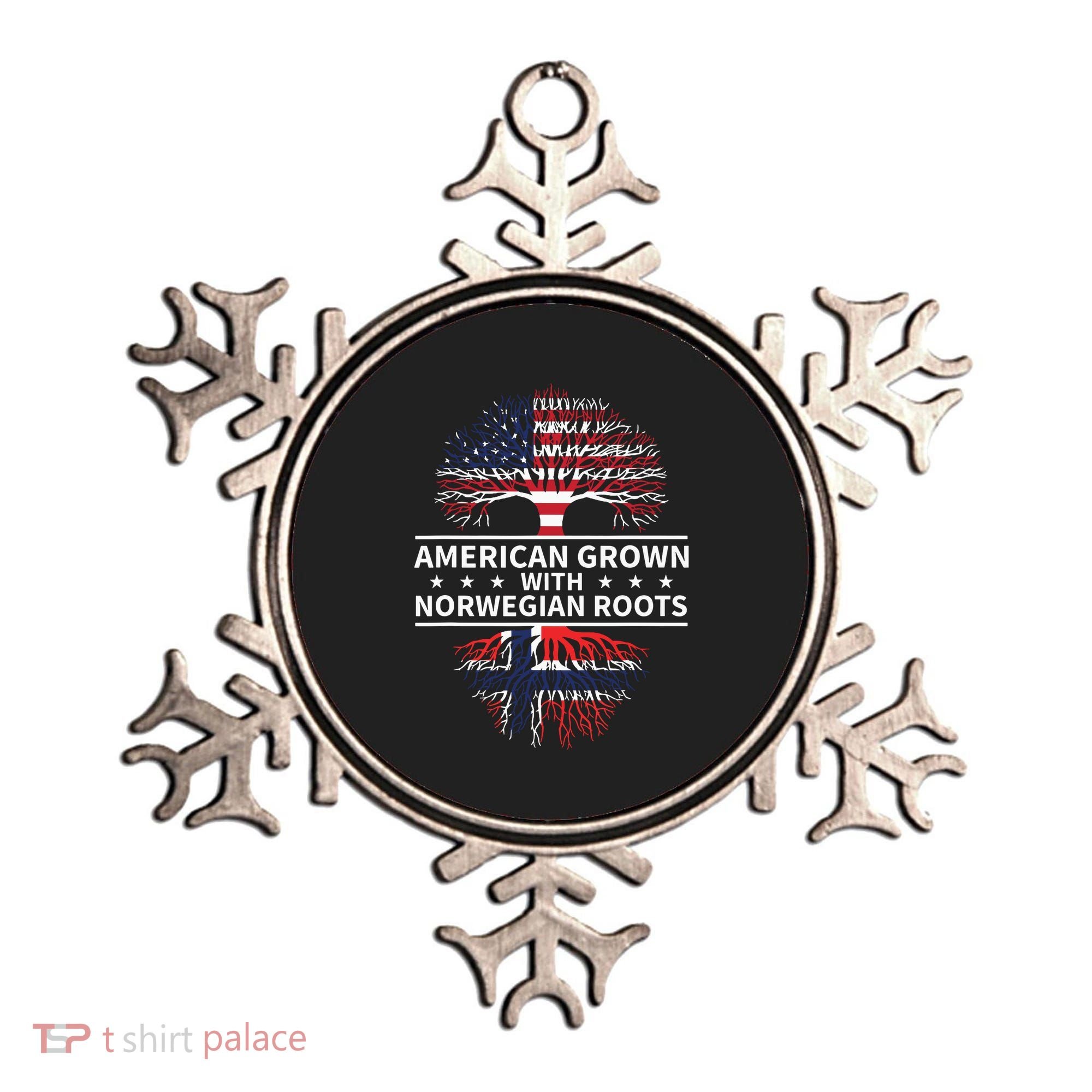 American Grown Norwegian Roots Gift Ornament