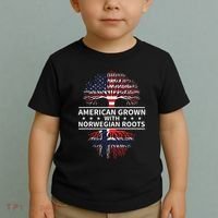 American Grown Norwegian Roots Gift Toddler T-Shirt thumb 2