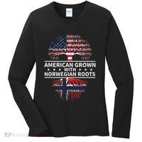American Grown Norwegian Roots Gift Women's Long Sleeve Shirt thumb 0