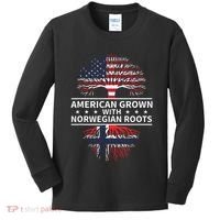 American Grown Norwegian Roots Gift Kids Long Sleeve Shirt thumb 0