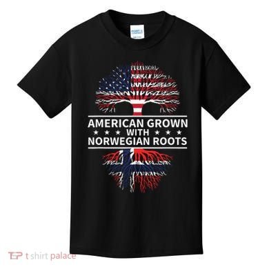 American Grown Norwegian Roots Gift Kids T-Shirt
