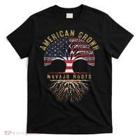 American Grown Navajo Roots Tree Flag Family Heritage T-Shirt thumb 0