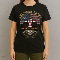 American Grown Navajo Roots Tree Flag Family Heritage T-Shirt thumb 4