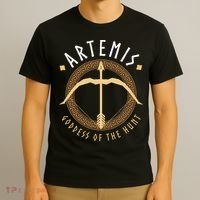 Artemis Goddess Of The Hunt Ancient Greek Mythologist T-Shirt thumb 3