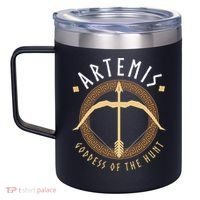 Artemis Goddess Of The Hunt Ancient Greek Mythologist 12oz Stainless Steel Coffee Mug thumb 2