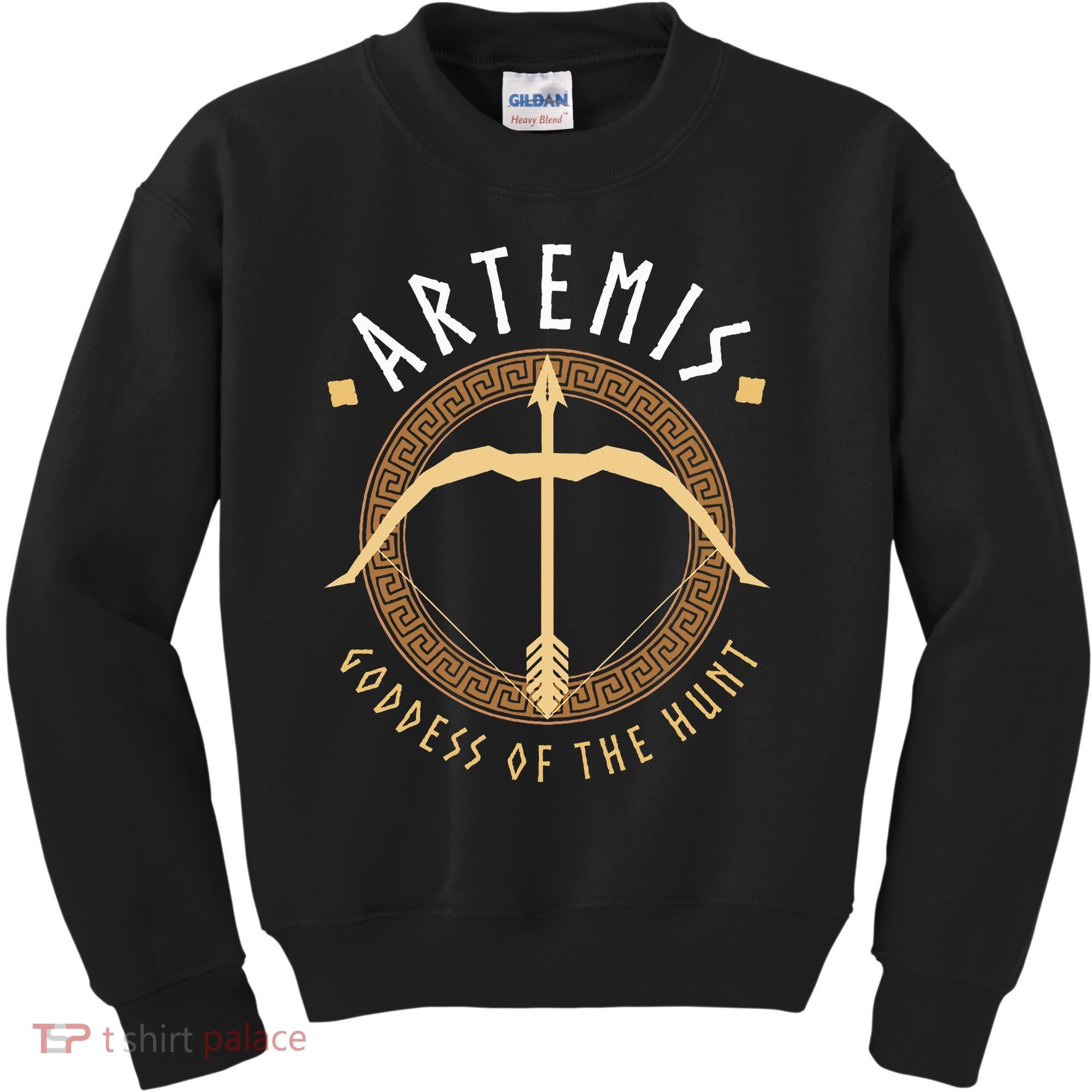 Artemis Goddess Of The Hunt Ancient Greek Mythologist Kids Sweatshirt