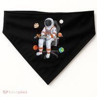 Astronaut Gamer Outer Space Gaming System Planets USA-Made Doggie Bandana thumb 0