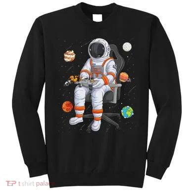 Astronaut Gamer Outer Space Gaming System Planets Sweatshirt