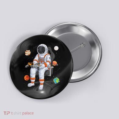 Astronaut Gamer Outer Space Gaming System Planets Button
