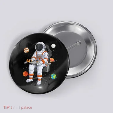 Astronaut Gamer Outer Space Gaming System Planets Button