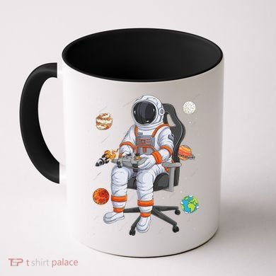 Astronaut Gamer Outer Space Gaming System Planets Coffee Mug