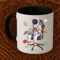 Astronaut Gamer Outer Space Gaming System Planets Coffee Mug thumb 2