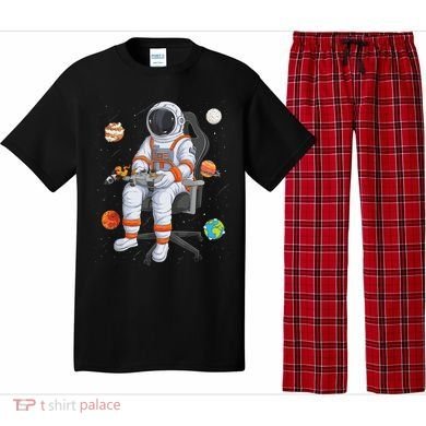 Astronaut Gamer Outer Space Gaming System Planets Pajama Set