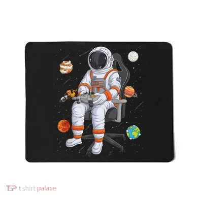 Astronaut Gamer Outer Space Gaming System Planets Mousepad
