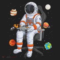 Astronaut Gamer Outer Space Gaming System Planets Hat thumb 2