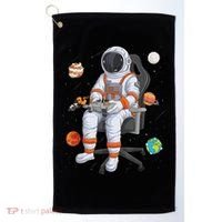 Astronaut Gamer Outer Space Gaming System Planets Golf Towel thumb 0