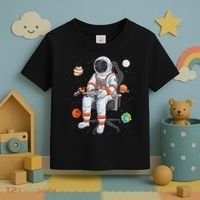 Astronaut Gamer Outer Space Gaming System Planets Toddler T-Shirt thumb 3