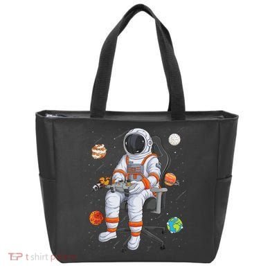Astronaut Gamer Outer Space Gaming System Planets Tote Bag