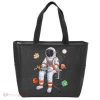 Astronaut Gamer Outer Space Gaming System Planets Tote Bag thumb 0