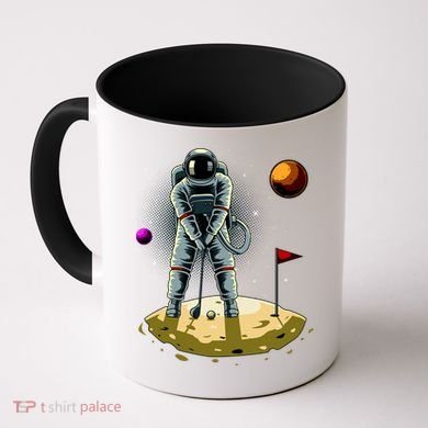 Astronaut Golfing On The Moon Funny Golf Lovers Coffee Mug