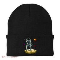 Astronaut Golfing On The Moon Funny Golf Lovers Beanie thumb 0