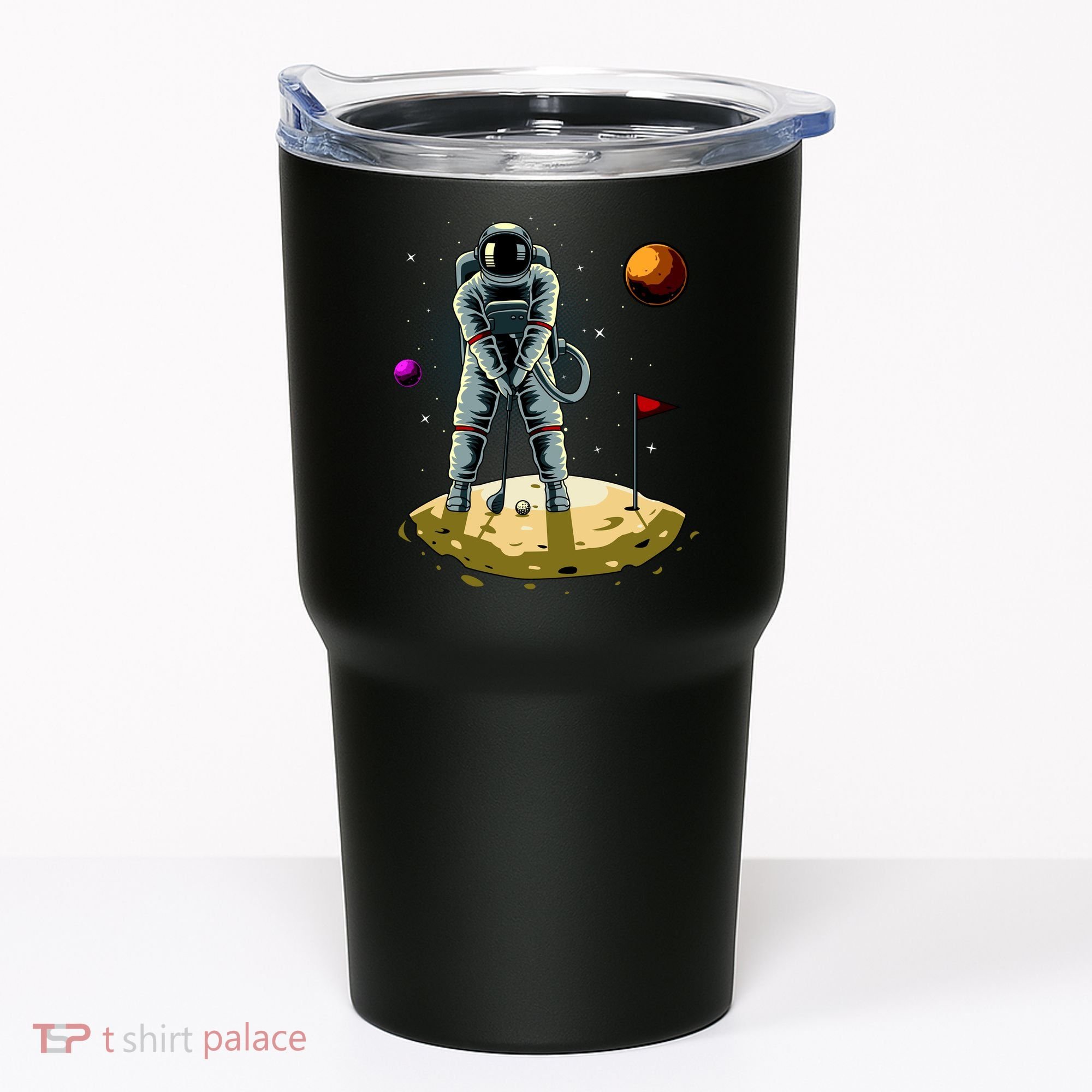 Astronaut Golfing On The Moon Funny Golf Lovers Tumbler
