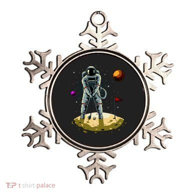 Astronaut Golfing On The Moon Funny Golf Lovers Ornament