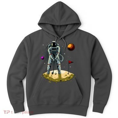 Astronaut Golfing On The Moon Funny Golf Lovers Hoodie