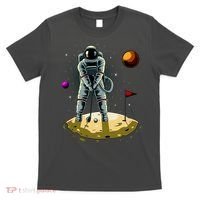 Astronaut Golfing On The Moon Funny Golf Lovers T-Shirt thumb 0