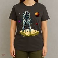 Astronaut Golfing On The Moon Funny Golf Lovers T-Shirt thumb 4