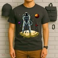 Astronaut Golfing On The Moon Funny Golf Lovers T-Shirt thumb 6