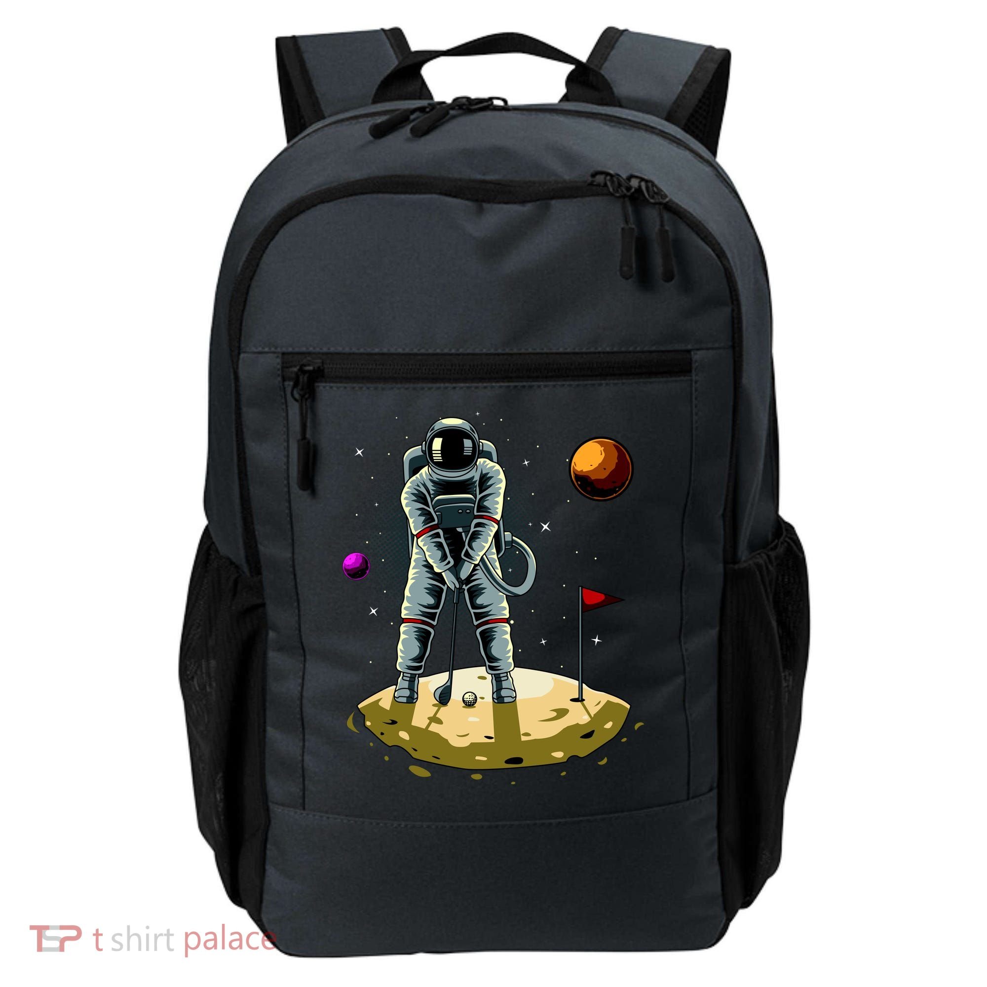 Astronaut Golfing On The Moon Funny Golf Lovers Backpack