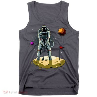 Astronaut Golfing On The Moon Funny Golf Lovers Tank Top