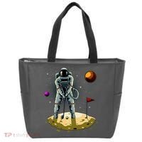 Astronaut Golfing On The Moon Funny Golf Lovers Tote Bag thumb 0