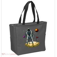Astronaut Golfing On The Moon Funny Golf Lovers Tote Bag thumb 2