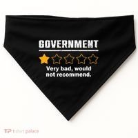 Anti Government One Star Rate Not Recommend USA-Made Doggie Bandana thumb 0