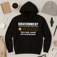 Anti Government One Star Rate Not Recommend Hoodie thumb 3