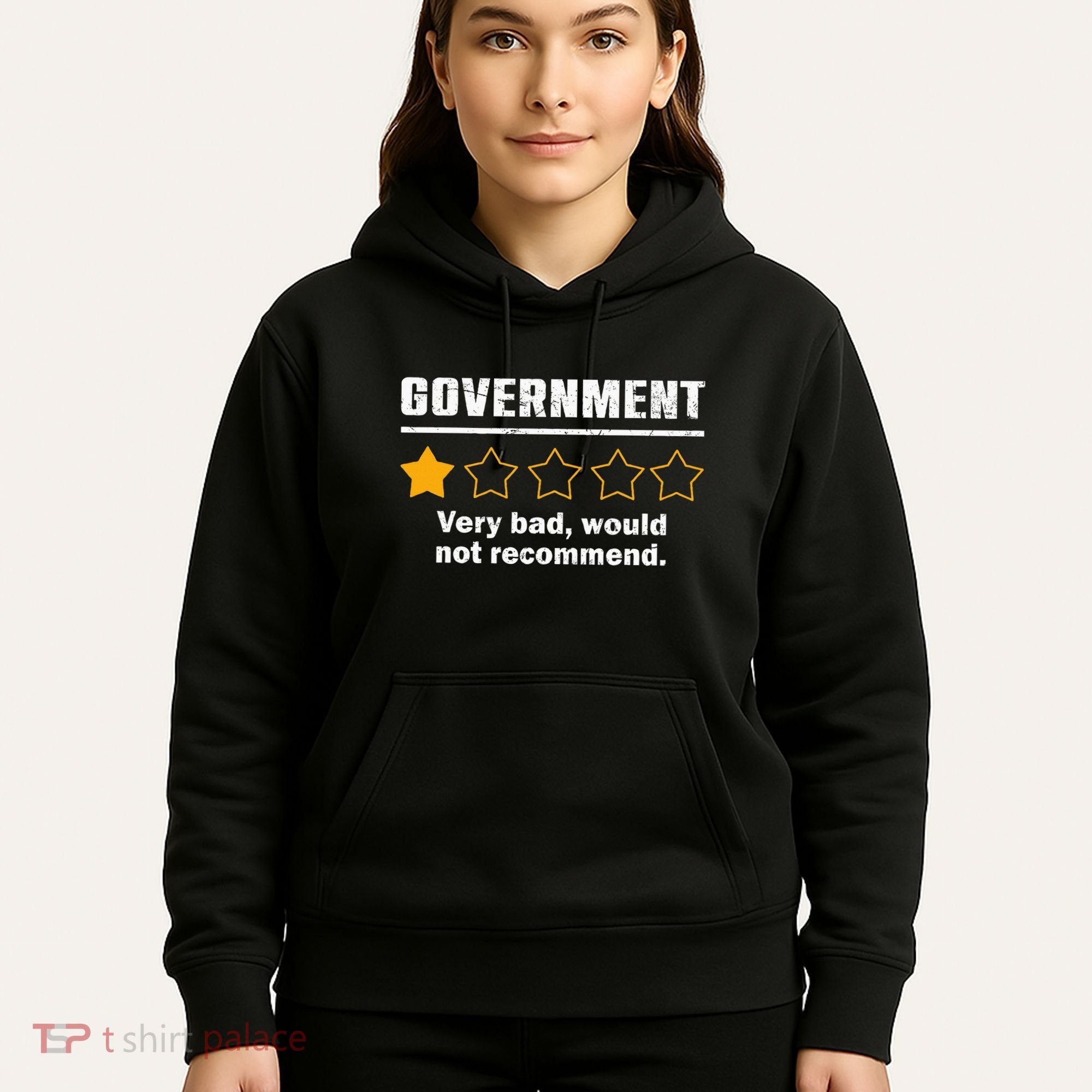 Anti Government One Star Rate Not Recommend Hoodie