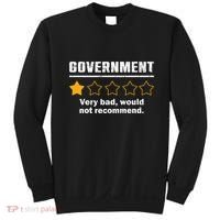 Anti Government One Star Rate Not Recommend Sweatshirt thumb 0