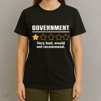 Anti Government One Star Rate Not Recommend T-Shirt thumb 4