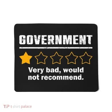 Anti Government One Star Rate Not Recommend Mousepad
