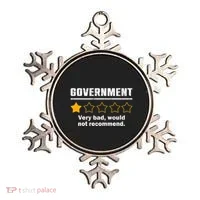 Anti Government One Star Rate Not Recommend Ornament thumb 0