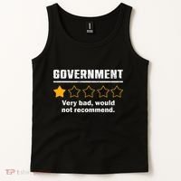 Anti Government One Star Rate Not Recommend Tank Top thumb 2