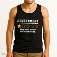 Anti Government One Star Rate Not Recommend Tank Top thumb 3