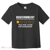 Anti Government One Star Rate Not Recommend Toddler T-Shirt thumb 0