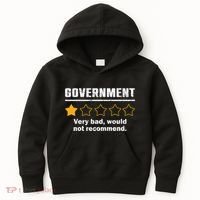 Anti Government One Star Rate Not Recommend Kids Hoodie thumb 0