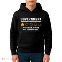 Anti Government One Star Rate Not Recommend Kids Hoodie thumb 4