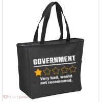 Anti Government One Star Rate Not Recommend Tote Bag thumb 2