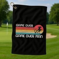 Alien Game Over Man Golf Towel thumb 1